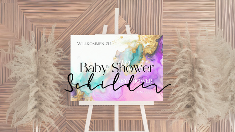 Baby Showers Schilder
