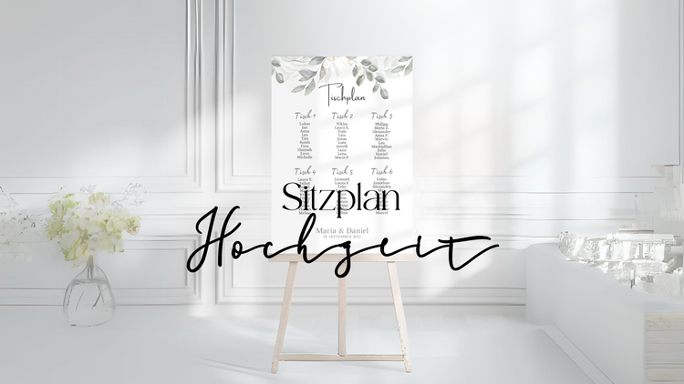 Sitzplan Hochzeit