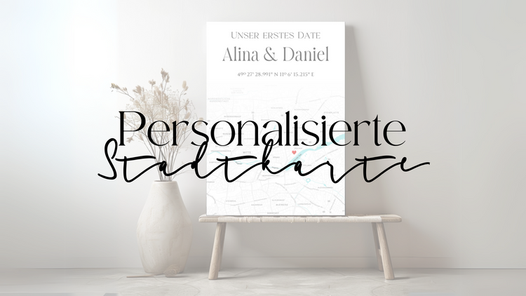 Personalisierte Stadtkarte