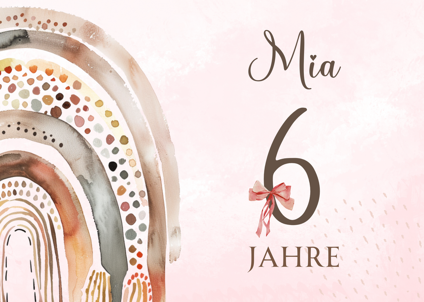 Willkommensschild zum 1. Geburtstag Kindergeburtstag Personalisiertes Regenbogen