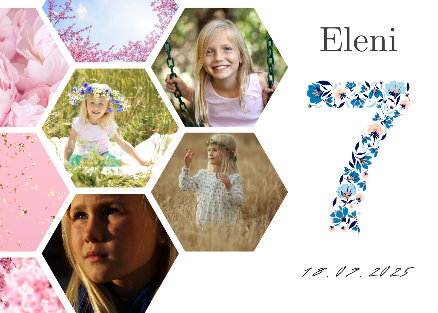Willkommensschild zum 1. Geburtstag Kindergeburtstag Personalisiertes mit Foto Deutsch