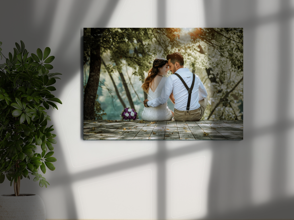 Dein Foto gedruckt als Leinwand . Fotodruck Querformat Hochformat, Leinwand 50 x 70cm .