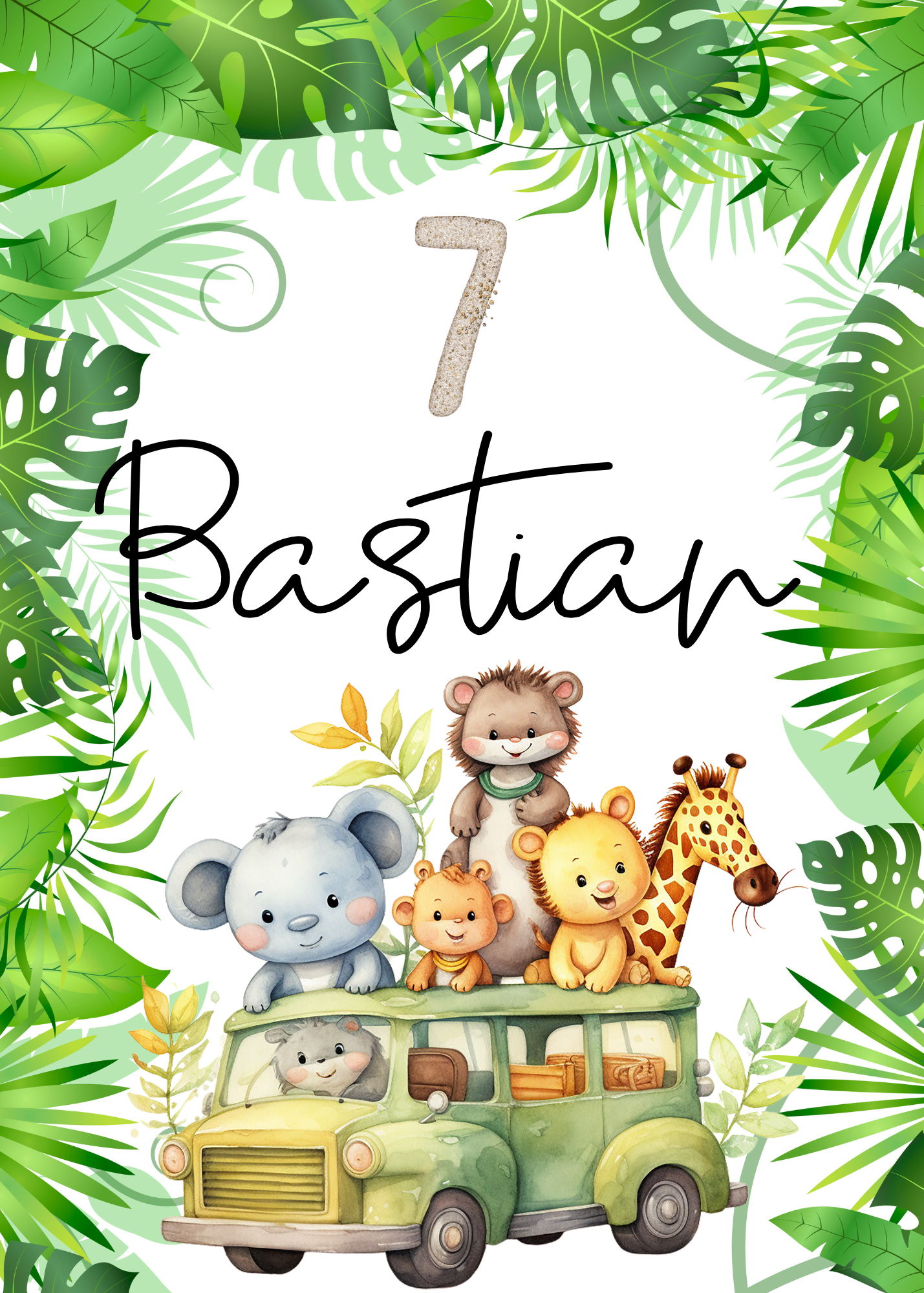 Willkommensschild zum 1. Geburtstag Kindergeburtstag Personalisiertes Sahara Deutsch