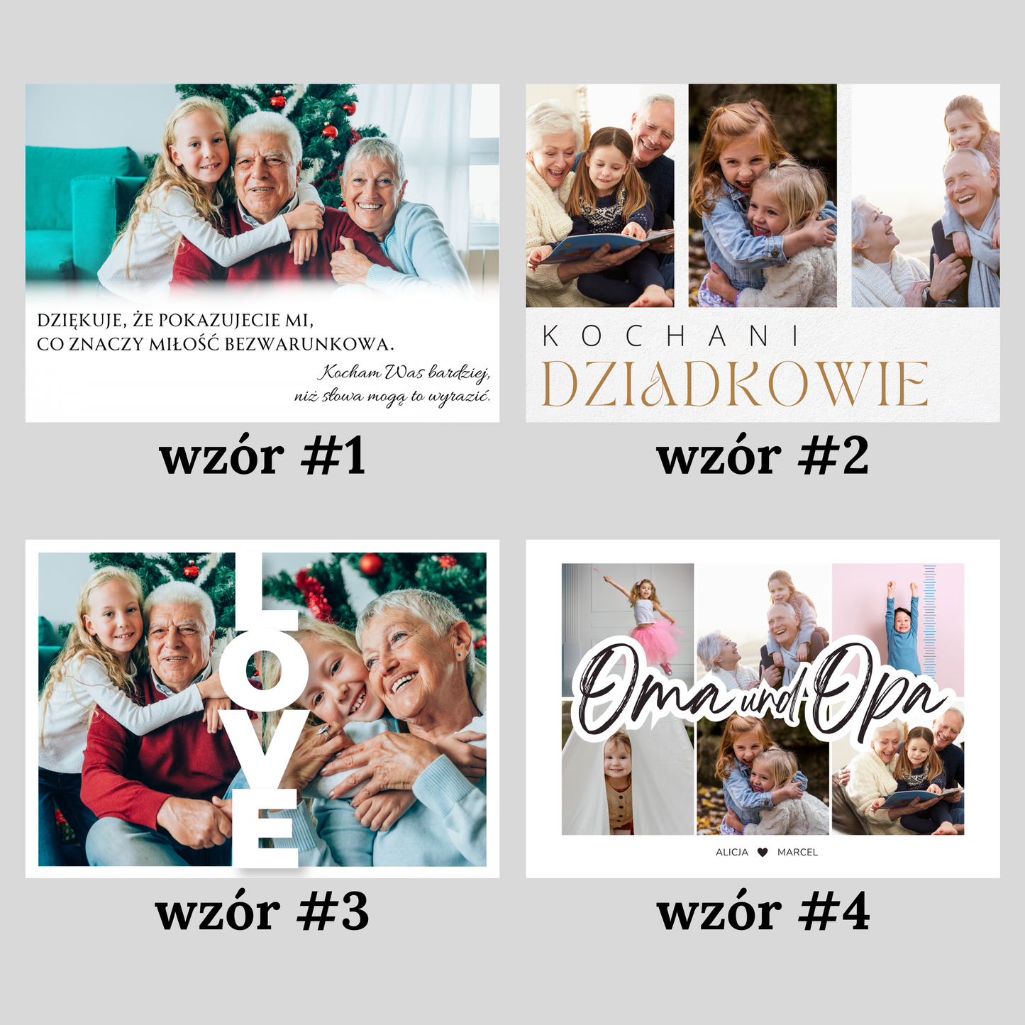 Obraz na płótnie na Dzien Babci i Dziadka. Rozne modele