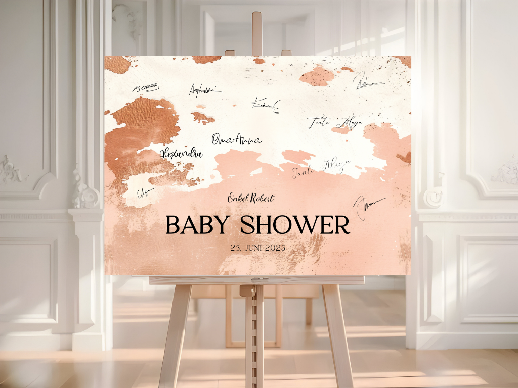 Gästebuch Alternativen für Baby Shower Leinwand, Poster - Boho Vintage Lio