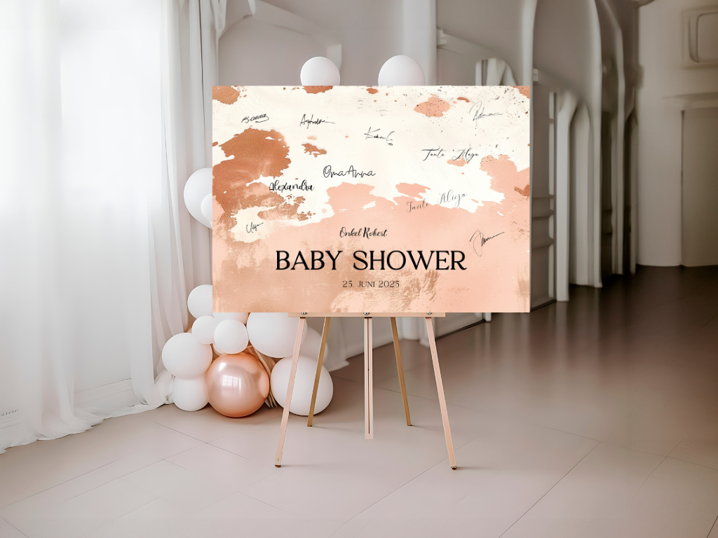 Gästebuch Alternativen für Baby Shower Leinwand, Poster - Boho Vintage Lio