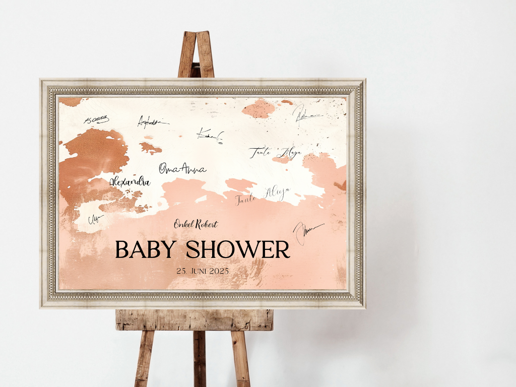 Gästebuch Alternativen für Baby Shower Leinwand, Poster - Boho Vintage Lio