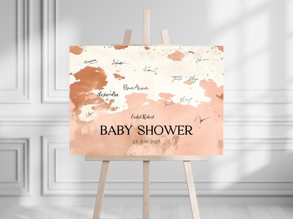 Gästebuch Alternativen für Baby Shower Leinwand, Poster - Boho Vintage Lio