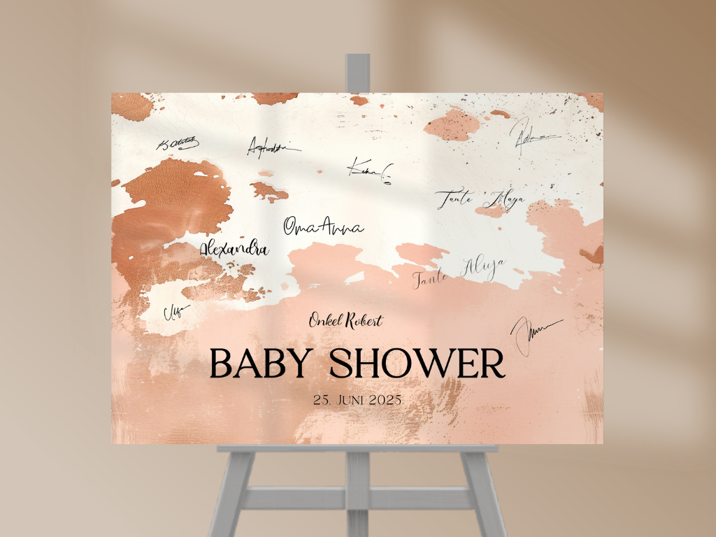 Gästebuch Alternativen für Baby Shower Leinwand, Poster - Boho Vintage Lio