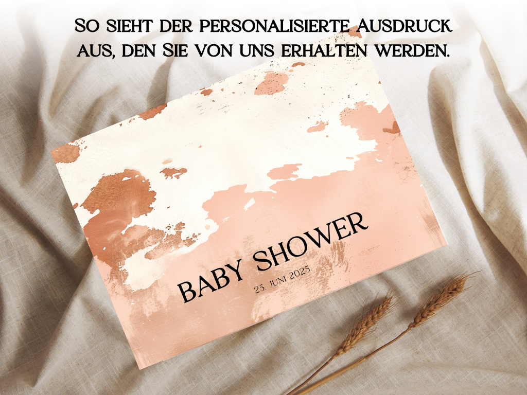 Gästebuch Alternativen für Baby Shower Leinwand, Poster - Boho Vintage Lio