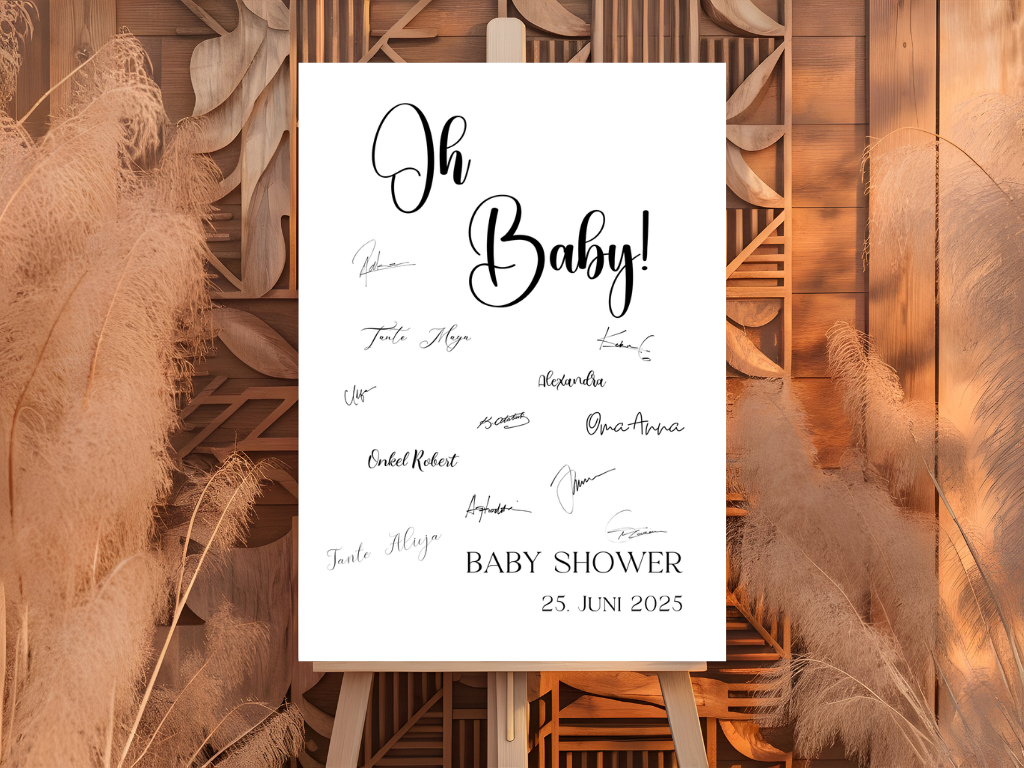 Gästebuch Alternativen für Baby Shower Leinwand, Poster - Olivier