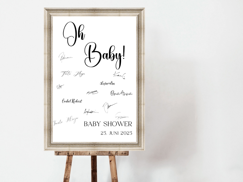 Gästebuch Alternativen für Baby Shower Leinwand, Poster - Olivier