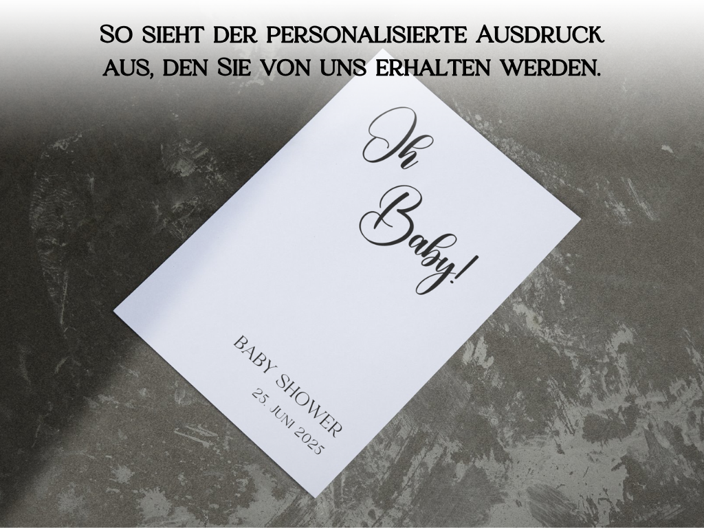 Gästebuch Alternativen für Baby Shower Leinwand, Poster - Olivier