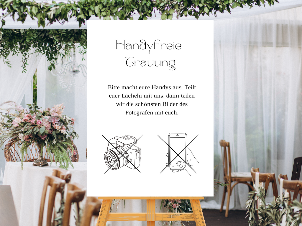 Handyfreie Trauung für Hochzeit Leinwand, Poster . Classic Hochzeit , Vintage JANA