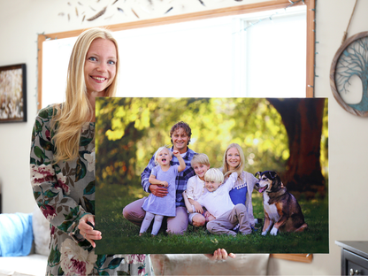 Dein Foto gedruckt als Leinwand . Fotodruck Querformat Hochformat, Leinwand 50 x 70cm .