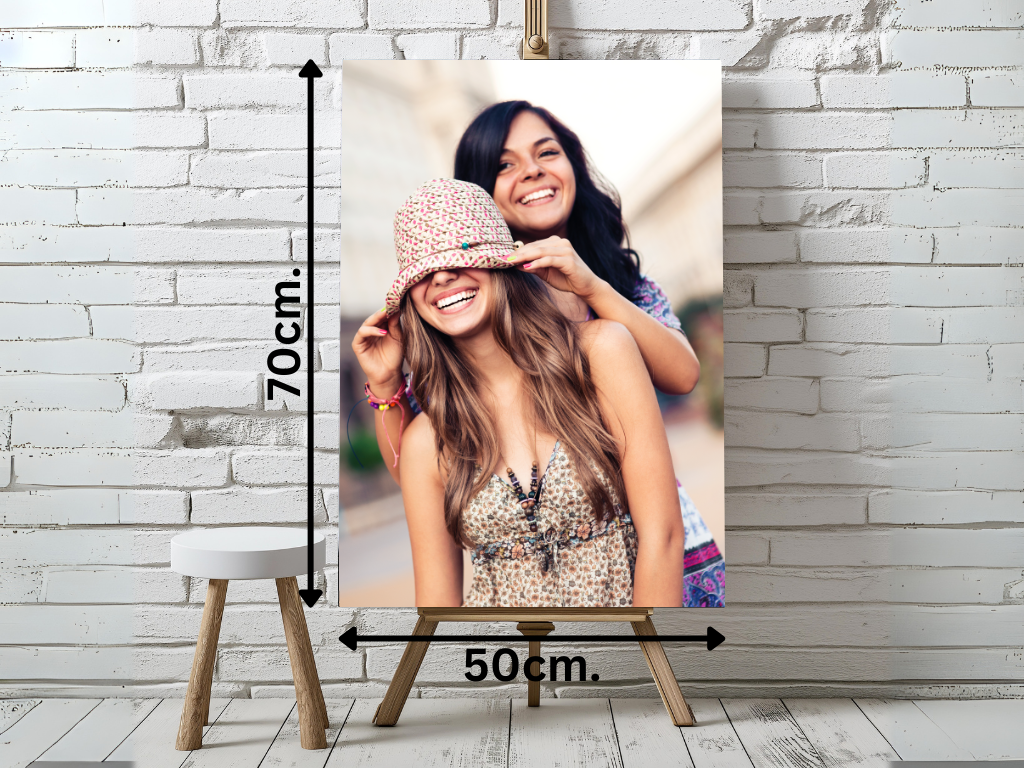 Dein Foto gedruckt als Leinwand . Fotodruck Querformat Hochformat, Leinwand 50 x 70cm .