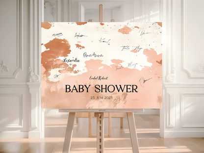 Gästebuch Alternativen für Baby Shower Leinwand, Poster  - Boho Vintage Lio