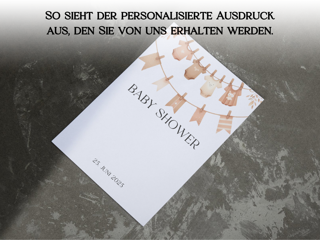 Gästebuch Alternativen für Baby Shower Leinwand, Poster  -  Boho , Vintage Finn