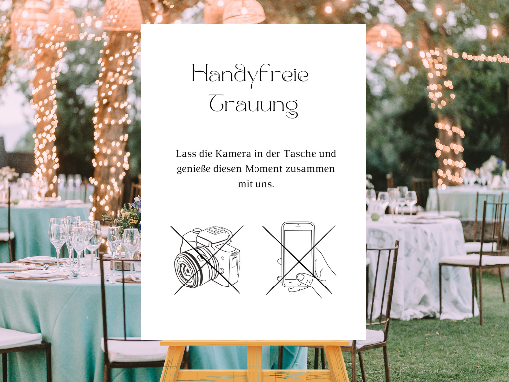 Handyfreie Trauung für Hochzeit Leinwand, Poster . Classic Hochzeit , Vintage JANA