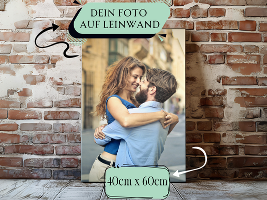 Dein Foto gedruckt als Leinwand . Fotodruck Querformat Hochformat, Leinwand 40 x 60cm
